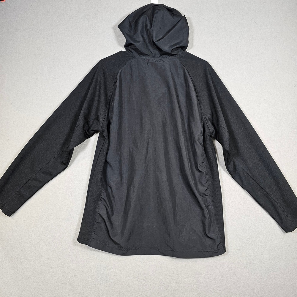 Lotto Italian Sport Design Men Black Camo Quarter Zip Hooded Windbreaker Size LL - Picture 8 of 13